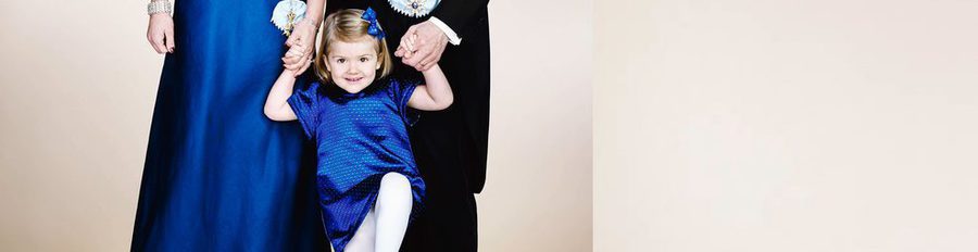 La Princesa Estela de Suecia roba todo el protagonismo a sus padres en su nueva foto oficial