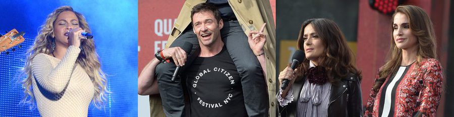 Beyoncé, Hugh Jackman, Chris Martin y Rania de Jordania unidos por la solidaridad en el Global Citizen Festival 2015