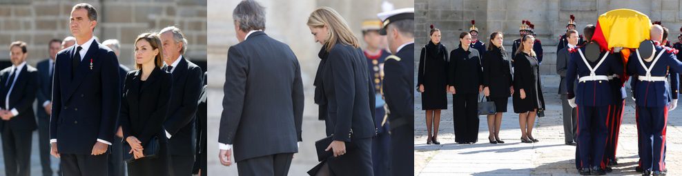 Los Reyes Felipe y Letizia marcan distancias con la Infanta Cristina en el funeral del Duque de Calabria