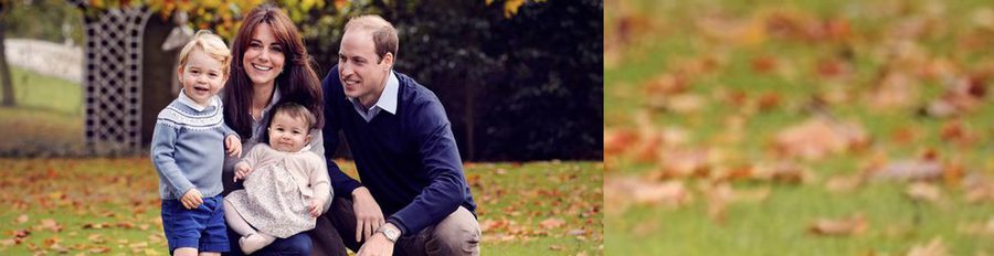 El Príncipe Guillermo y Kate Middleton felicitan la Navidad 2015 con una adorable foto de familia con el Príncipe Jorge y la Princesa Carlota