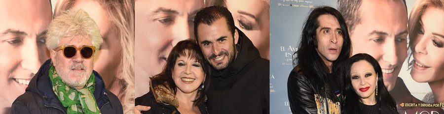 Pedro Almodóvar, Loles León, Alaska y Mario Vaquerizo arropan a Bibiana Fernández con 'El amor está en el aire'