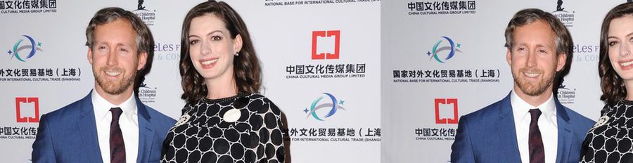 Anne Hathaway presume de embarazo, de piernas y de marido en su noche más solidaria