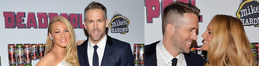 Ryan Reynolds y Blake Lively, felices y enamorados en la presentación de 'Deadpool'