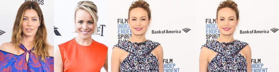 Jessica Biel, Rachel McAdams y Brie Larson deslumbran en la alfombra roja de los Independent Spirit Awards 2016