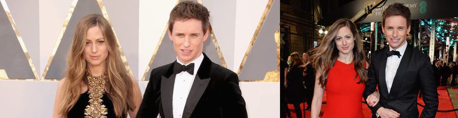 Eddie Redmayne y Hannah Bagshawe brillan en la alfombra roja de los Oscar 2016 presumiendo de futura paternidad
