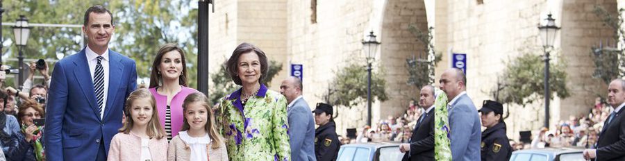 Don Felipe y Doña Letizia presiden su segunda Misa de Pascua como Reyes junto a sus hijas y a la Reina Sofía