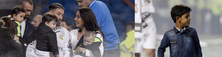 Los hijos de Pilar Rubio y Sergio Ramos y el hijo de Cristiano Ronaldo se lo pasan en grande con la undécima Champions del Real Madrid