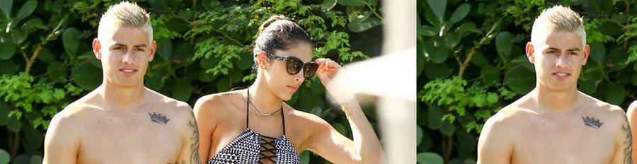 James Rodríguez cambia de look, presume de cuerpazo y disfruta de sus vacaciones en Miami con Daniela Ospina y su hija Salomé