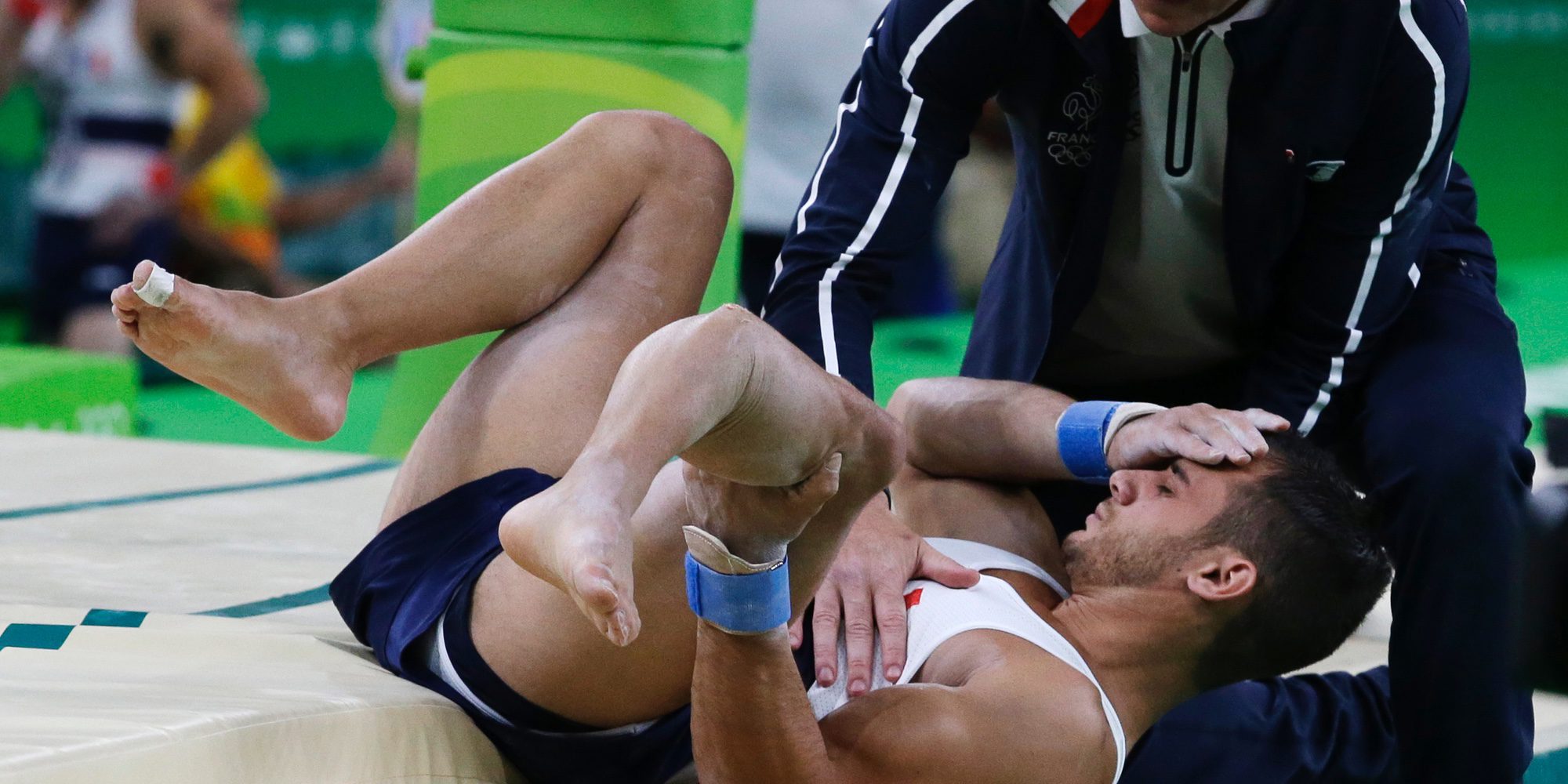 La terrible fractura de pierna del gimnasta francés Samir Aid Said en los Juegos Olímpicos de Río 2016