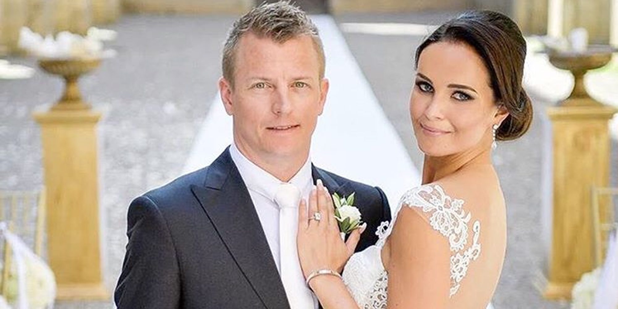 Kimi Raikkonen se casa con la modelo Minttu Virtanen en una romántica boda italiana