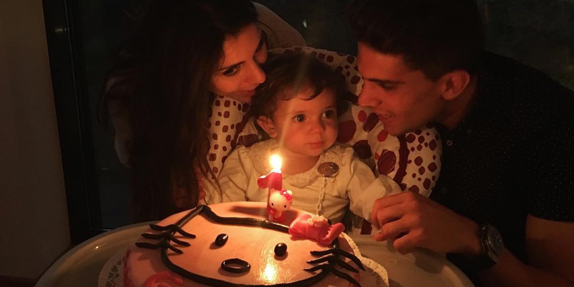 Así han celebrado Marc Bartra y Melissa Jiménez el primer cumpleaños de su hija Gala