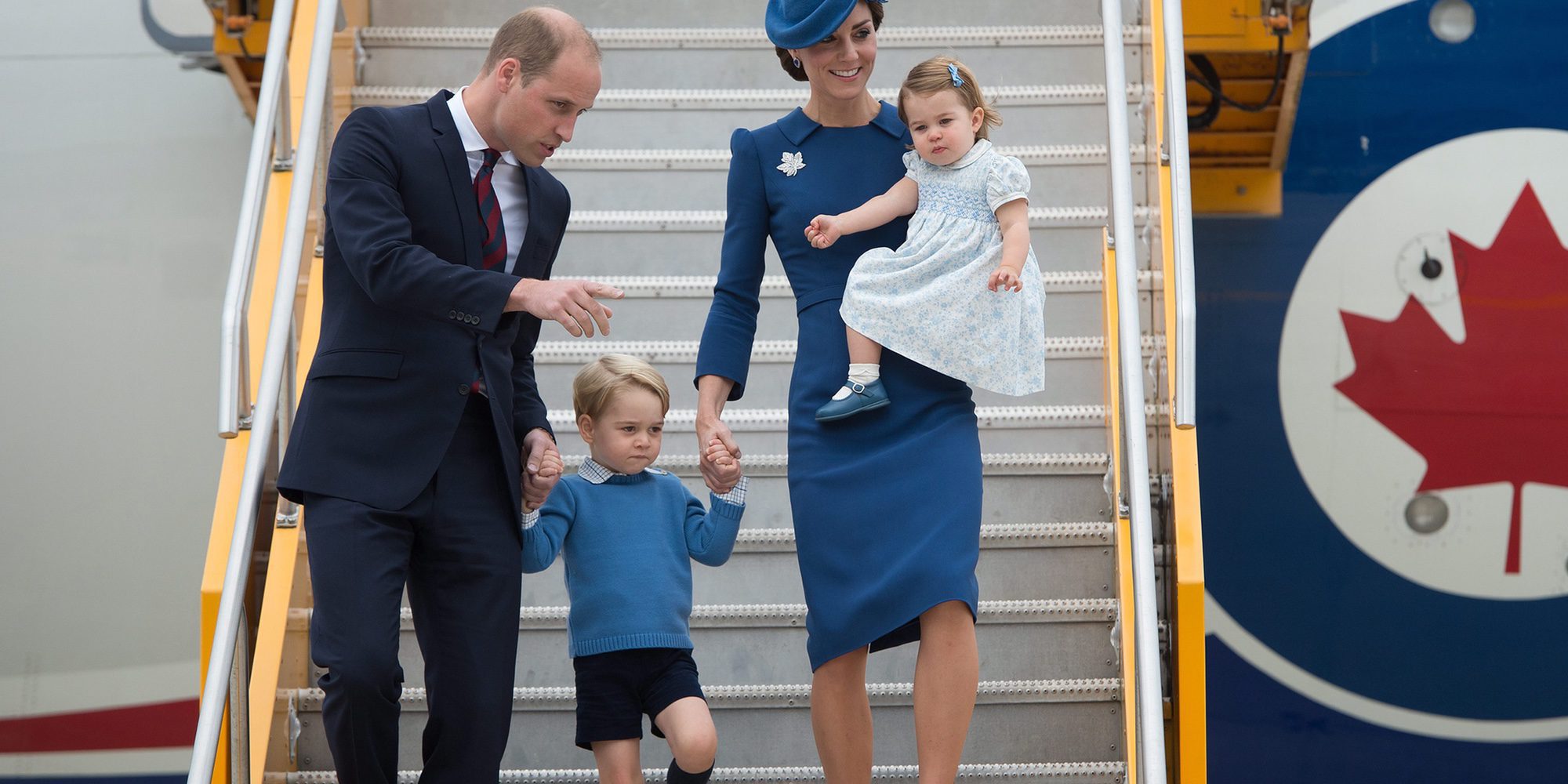 El Príncipe Jorge y la Princesa Carlota acaparan todas las miradas en su primer viaje oficial juntos a Canadá
