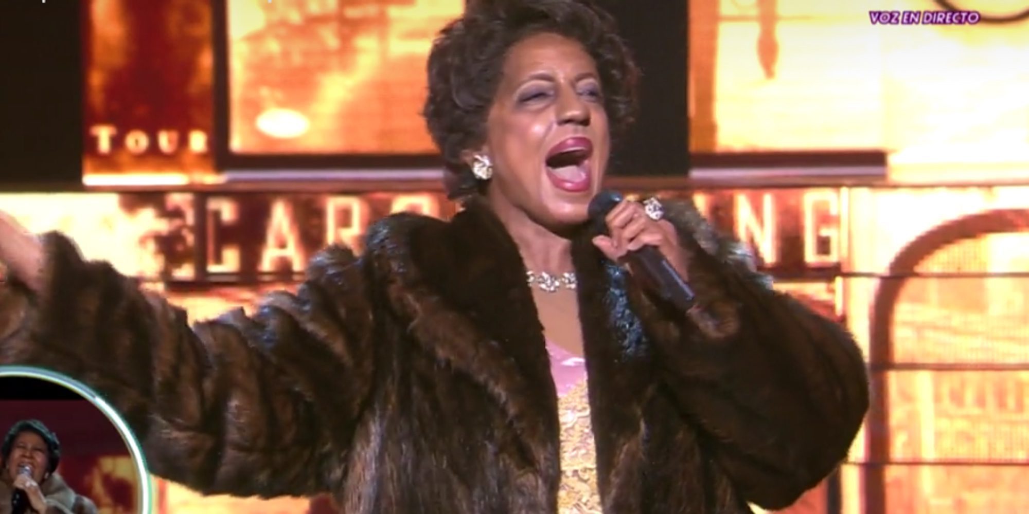 Ruth Lorenzo regresa al plató de 'TCMS' con una espectacular imitación de Aretha Franklin