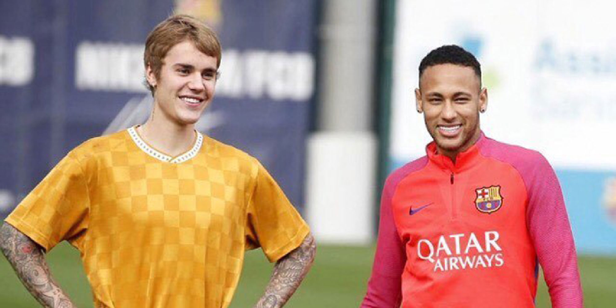 Justin Bieber se cuela en los entrenamientos del Barça gracias a su amigo Neymar