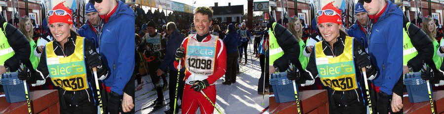 Pippa Middleton, Federico de Dinamarca y Carlos de Suecia, esquiadores de lujo en la Vasaloppet