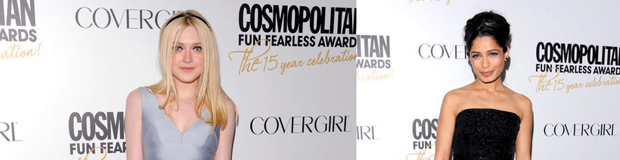 Freida Pinto, Rose Byrne y Dakota Fanning, premiadas por Cosmopolitan en su 15 aniversario