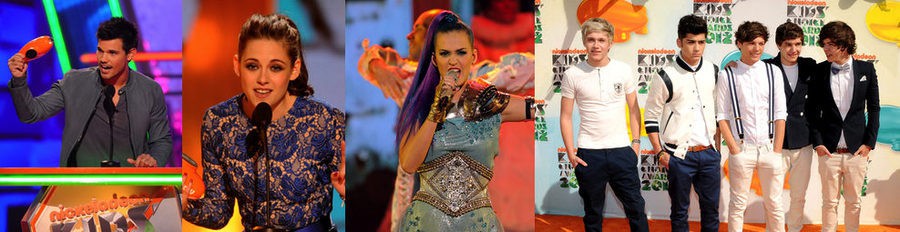 Katy Perry, Kristen Stewart y Taylor Lautner entre los premiados de los Nickelodeon Kid's Choice Awards 2012