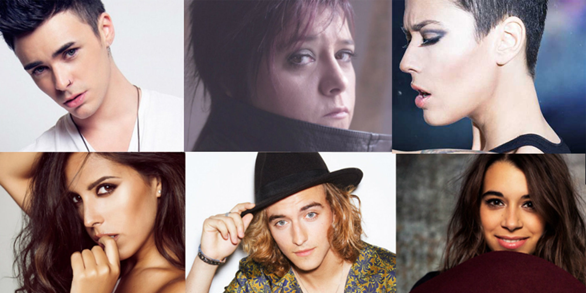 Así suenan los seis candidatos españoles para 'Eurovisión 17': LeKlein, Paula Rojo, Maika, Mario Jefferson...