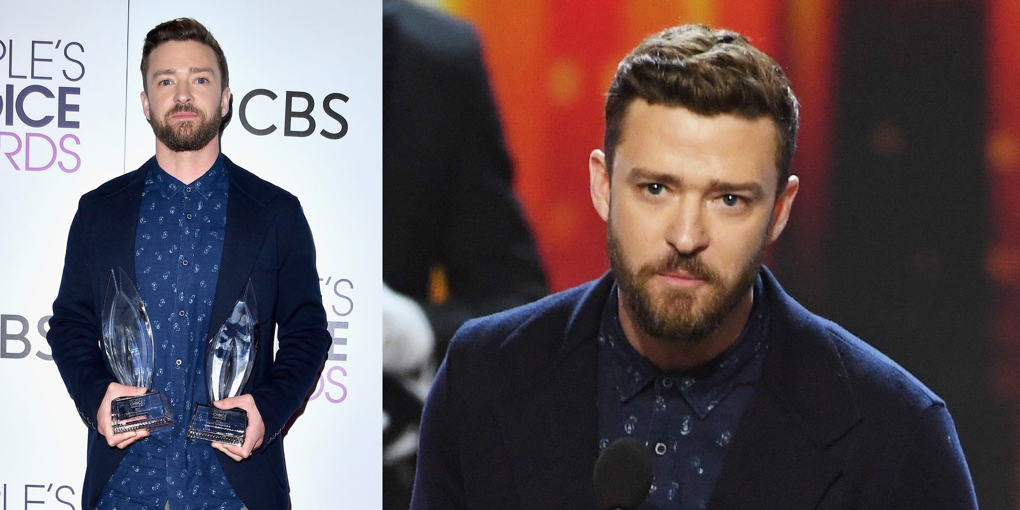 Las emotivas palabras de Justin Timberlake para Jessica Biel y Silas al recoger sus People's Choice Awards