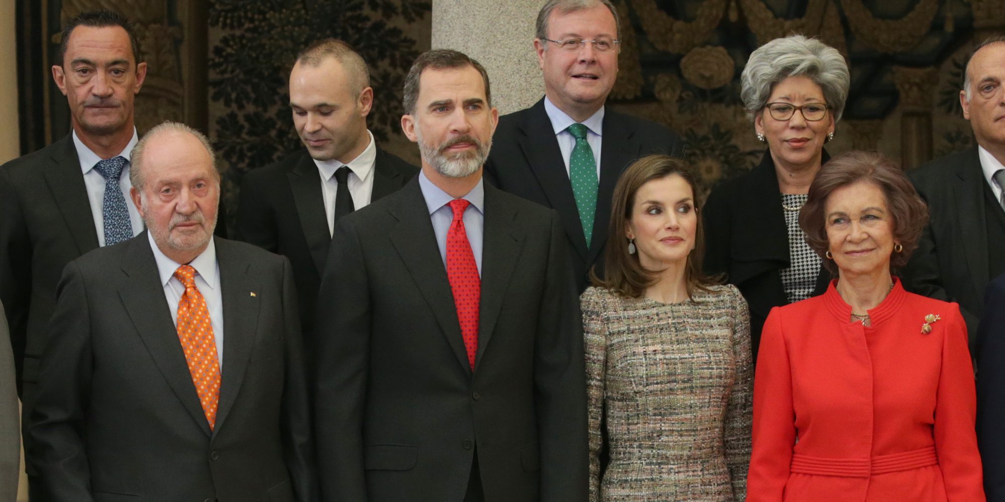 Los Reyes Juan Carlos y Sofía y el Rey Felipe y la Reina Letizia en los Premios Nacionales del Deporte