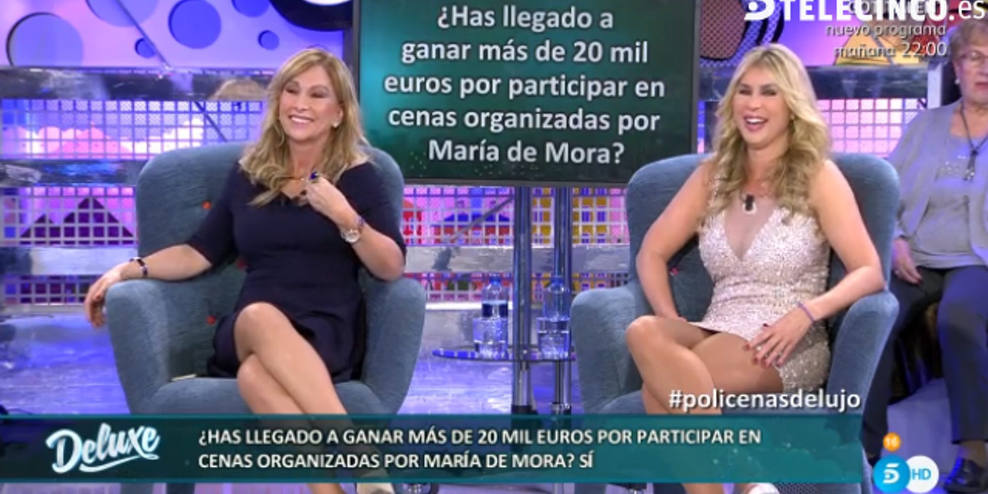 Malena Gracia confiesa en el 'Deluxe' que ganó más de 20.000 euros por una cena organizada por María de Mora