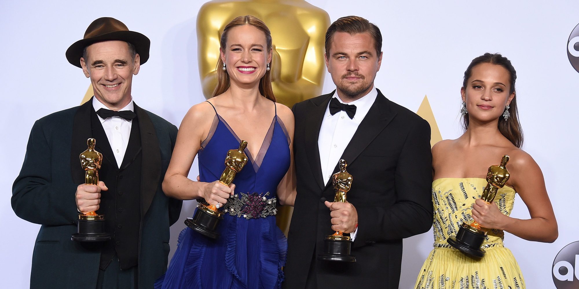 Leonardo DiCaprio, Alicia Vikander, Brie Larson y Mark Rylance entregarán los Premios Oscar 2017