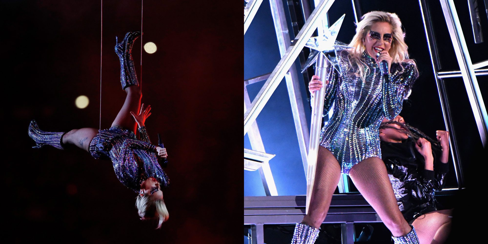 La actuación Lady Gaga en la Super Bowl: piruetas, luz, color y un guiño reivindicativo