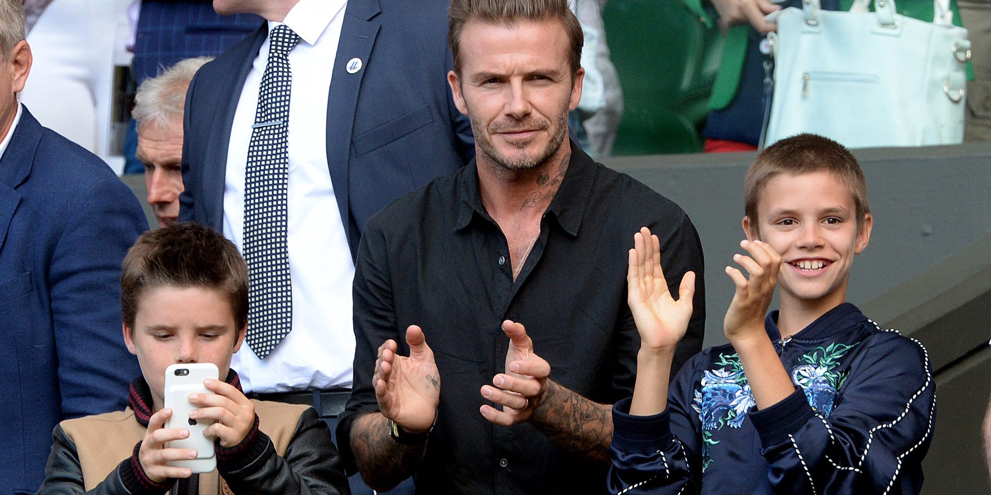 David Beckham olvida los escándalos con sus hijos de viaje en Nueva York
