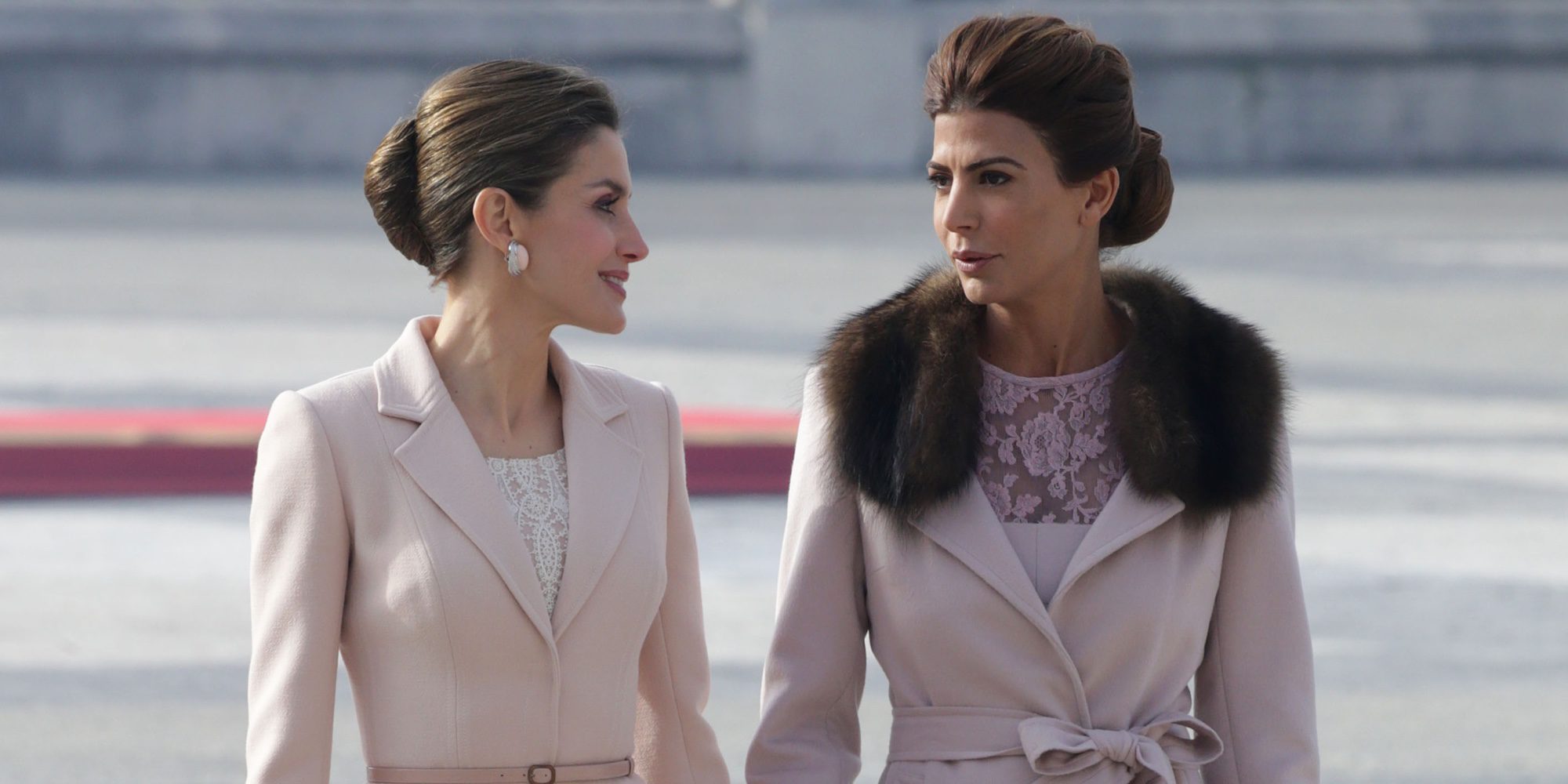 La Reina Letizia y Juliana Awada, como dos amigas en el inicio de la Visita de Estado del presidente de Argentina