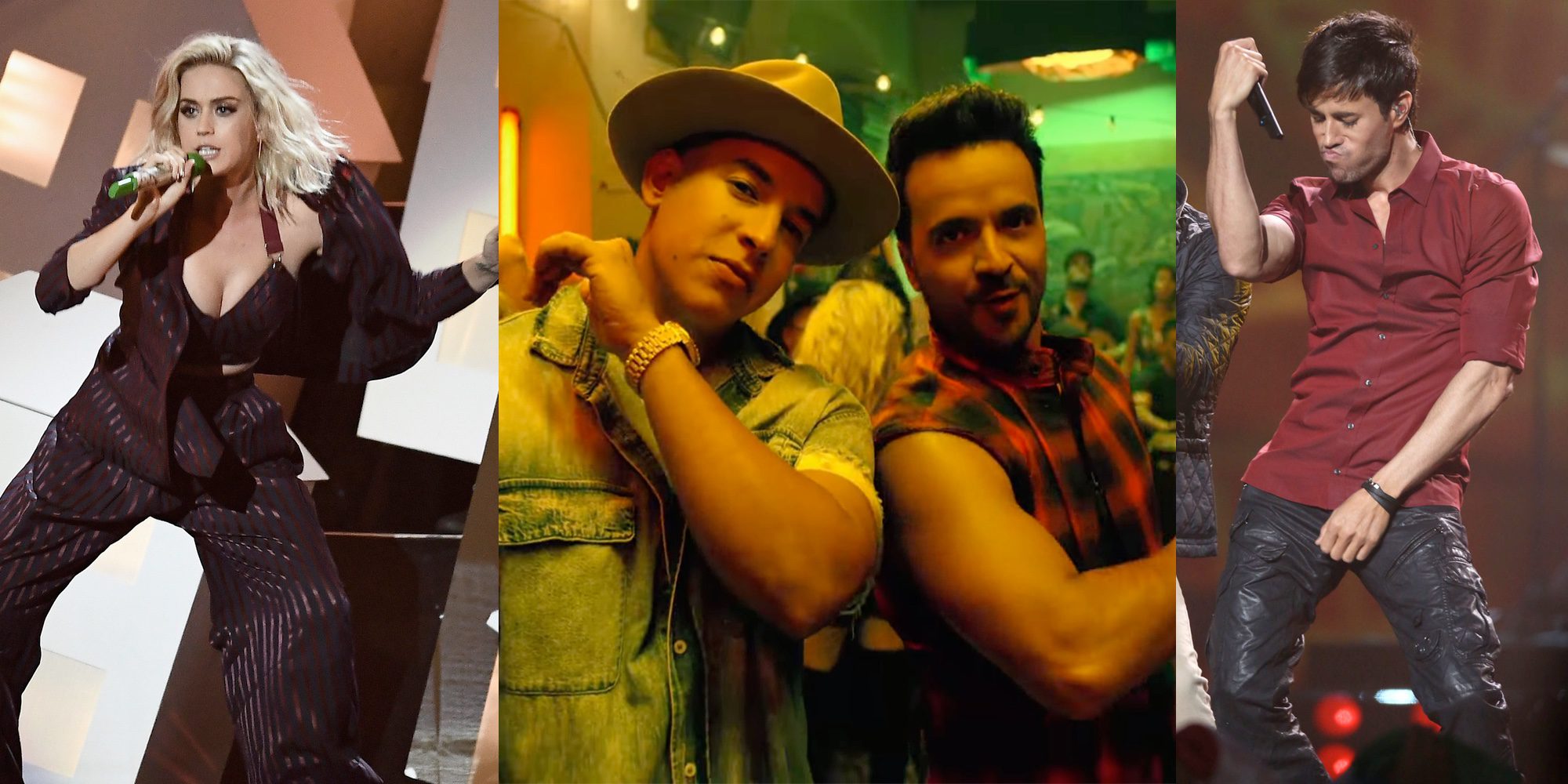 Katy Perry y Enrique Iglesias llegan a una lista de música liderada por Luis Fonsi y Daddy Yankee con 'Despacito'