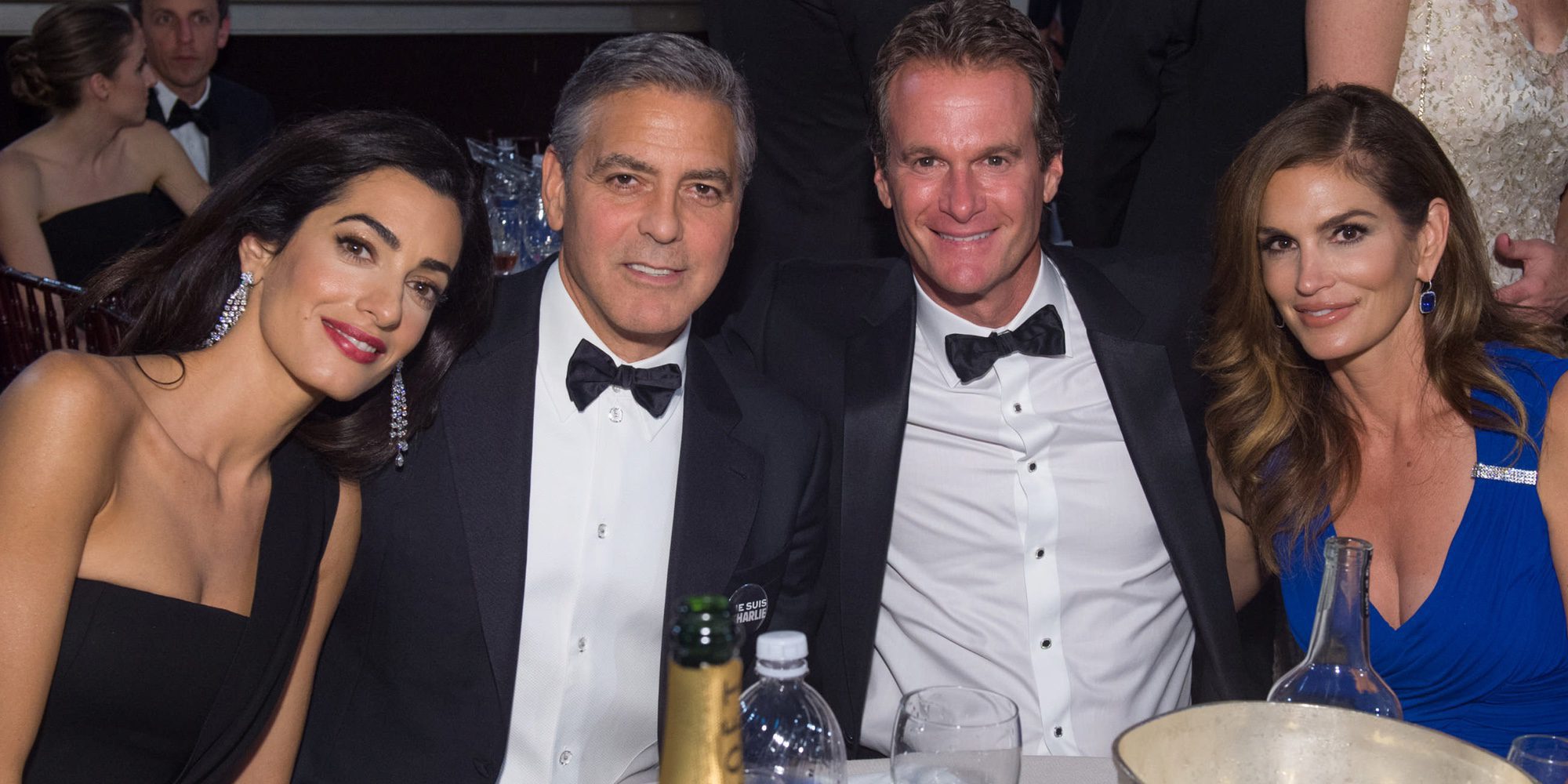 Cindy Crawford felicita de una manera muy graciosa la paternidad a su gran amigo George Clooney