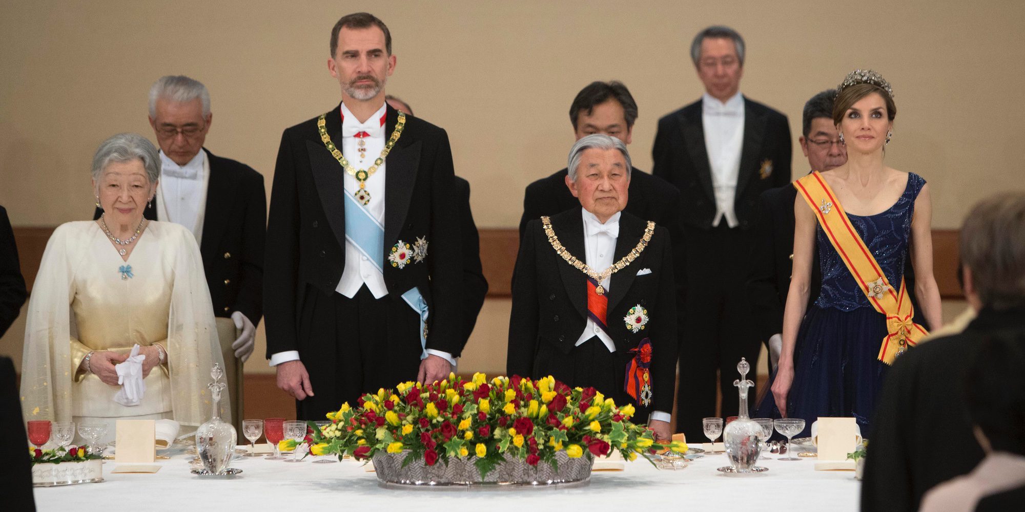 Cena de gala en Japón: Del estilo de la Reina Letizia, al brindis inconcluso y la presencia de Masako