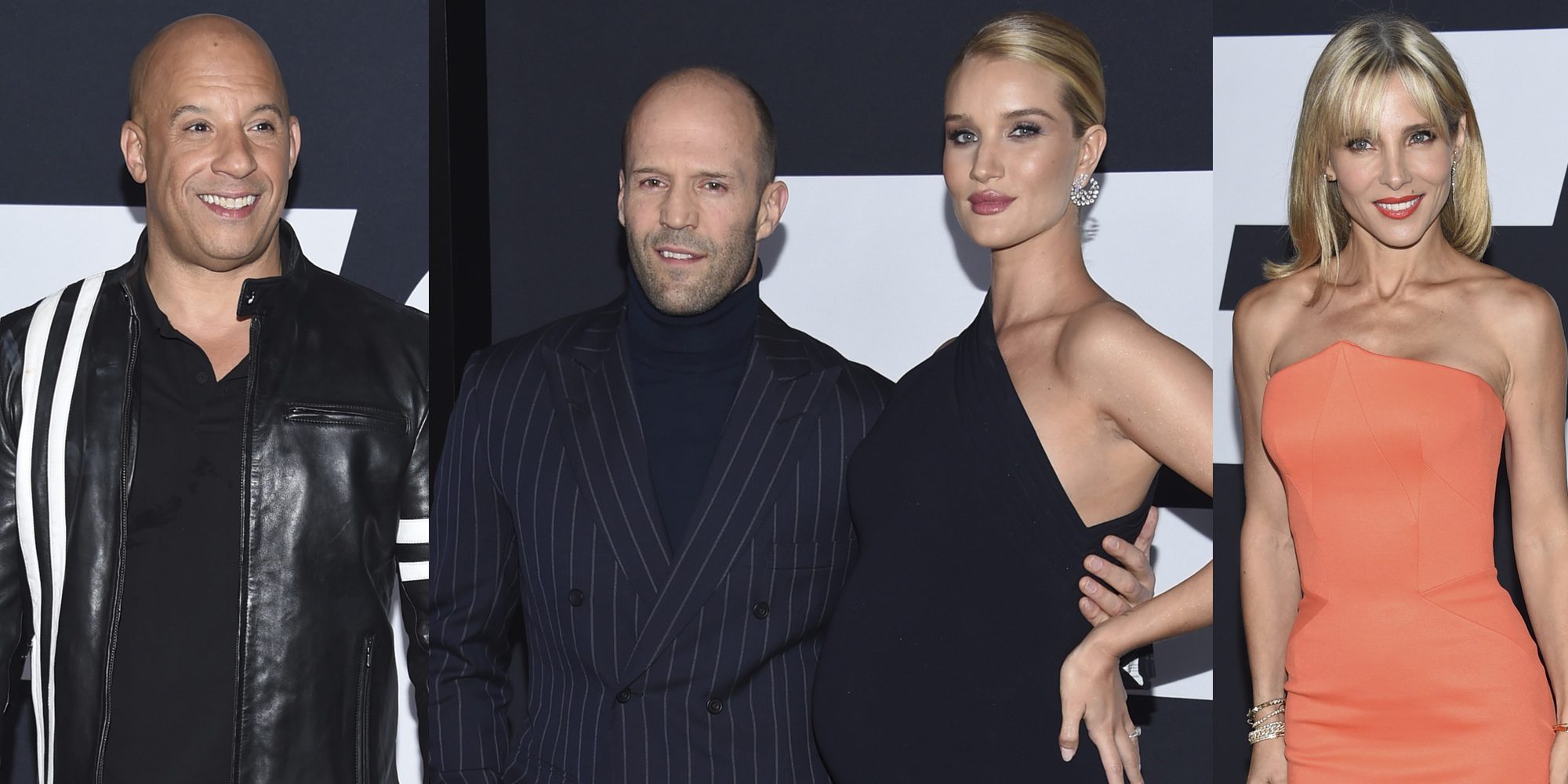 Elsa Pataky, Jason Statham y su chica o Vin Diesel brillan en la Premiere de 'Fast & Furious 8'