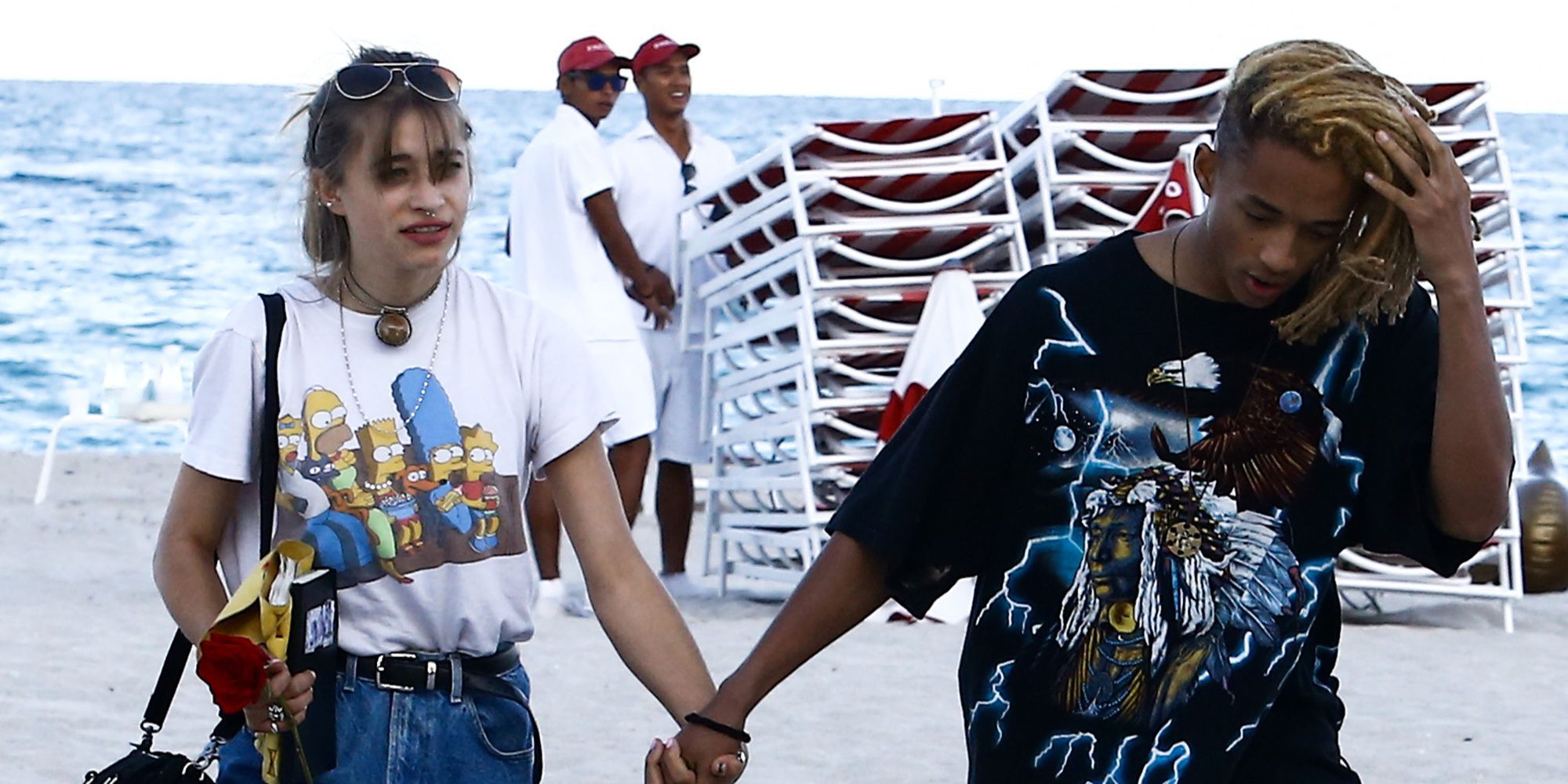 Jaden Smith y Odessa Adlon: dos romanticones en las playas de Malibú