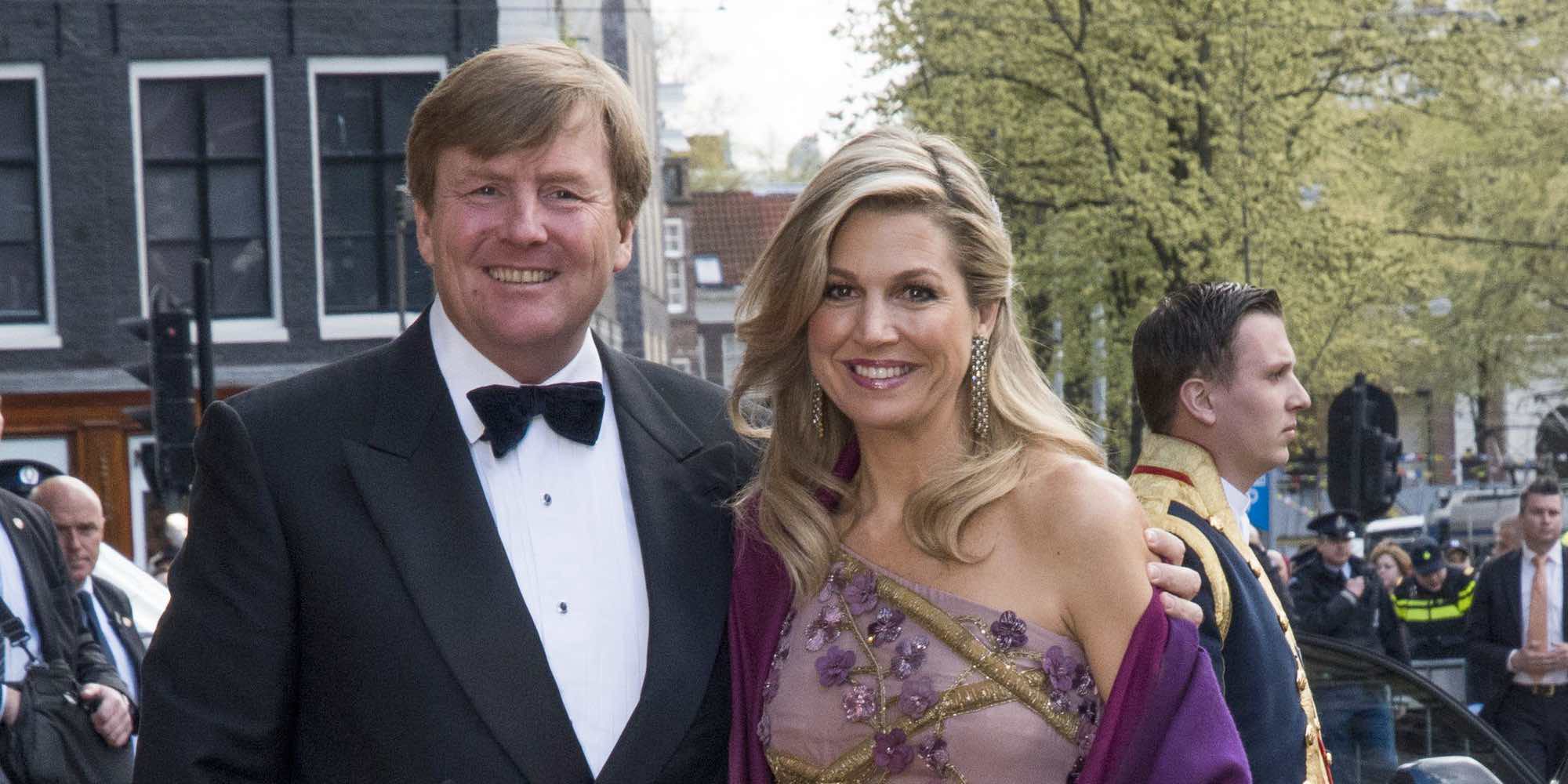Máxima de Holanda, la más entregada en la cena de gala por el 50 cumpleaños del Rey Guillermo de Holanda