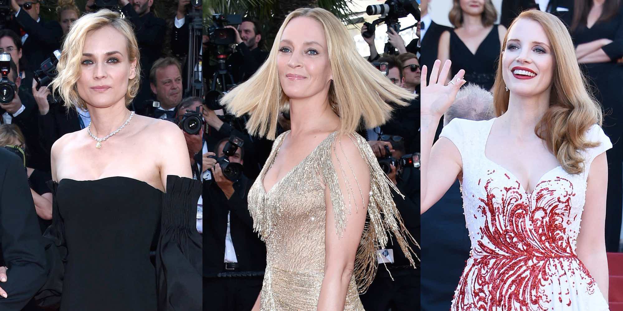 Diane Kruger, Uma Thurman y Jessica Chastain coronan la clausura de Cannes 2017