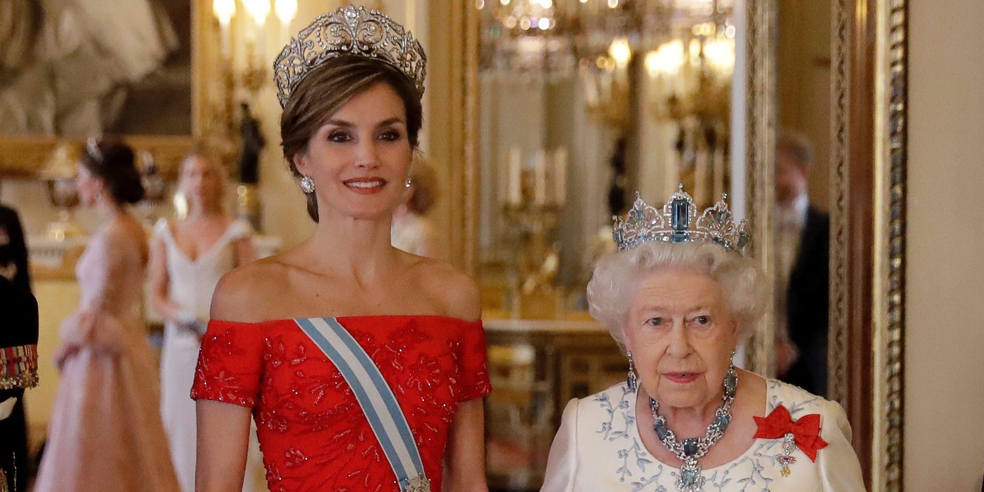Kate Middleton, escondida para no eclipsar a la Reina Letizia en la cena de gala que ofreció la Reina Isabel
