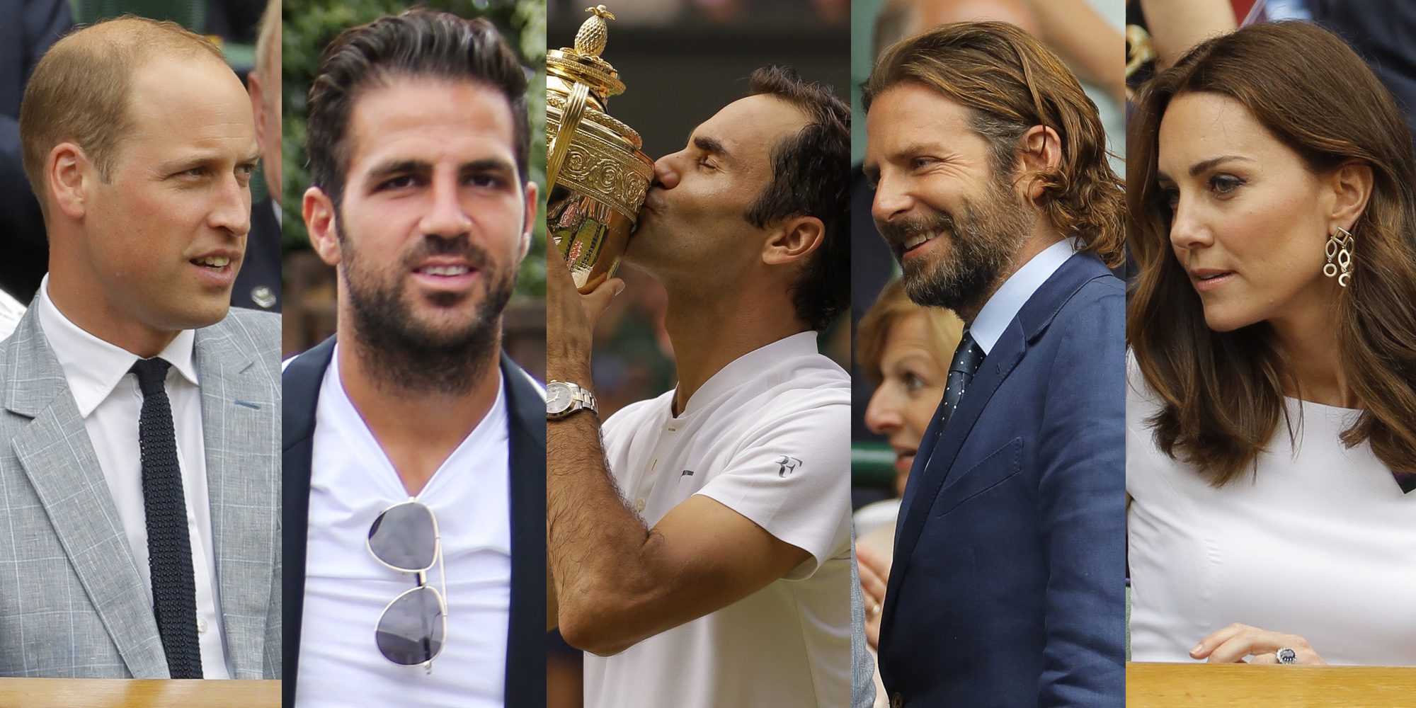 Los Duques de Cambridge o Bradley Cooper disfrutaron de la victoria de Roger Federer en Wimbledon 2017
