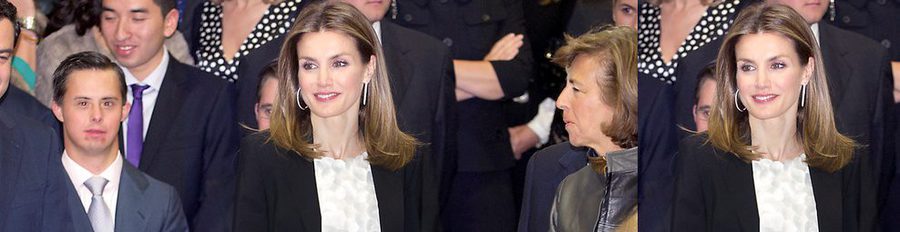 La Princesa Letizia acude a la Cena Anual del Club de Empresarios junto a Vicente del Bosque