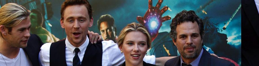Chris Hemsworth, Scarlett Johansson y Mark Ruffalo visitan Roma ante el inminente estreno de 'Los Vengadores'