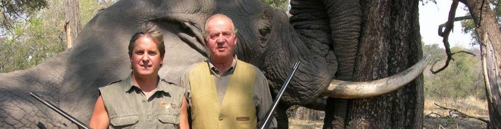 El Rey Juan Carlos y Corinna zu Sayn-Wittgenstein cazaron en Botswana un elefante de cinco toneladas