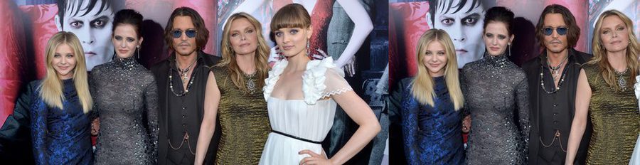 Tim Burton, Johnny Depp, Eva Green, Michelle Pfeiffer y Chloë Moretz estrenan 'Dark Shadows' en Los Angeles