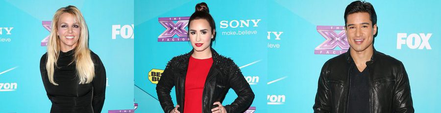 Britney Spears, Demi Lovato, Khloe Kardashian y Mario Lopez, estrellas de la fiesta de finalistas de 'The X Factor'