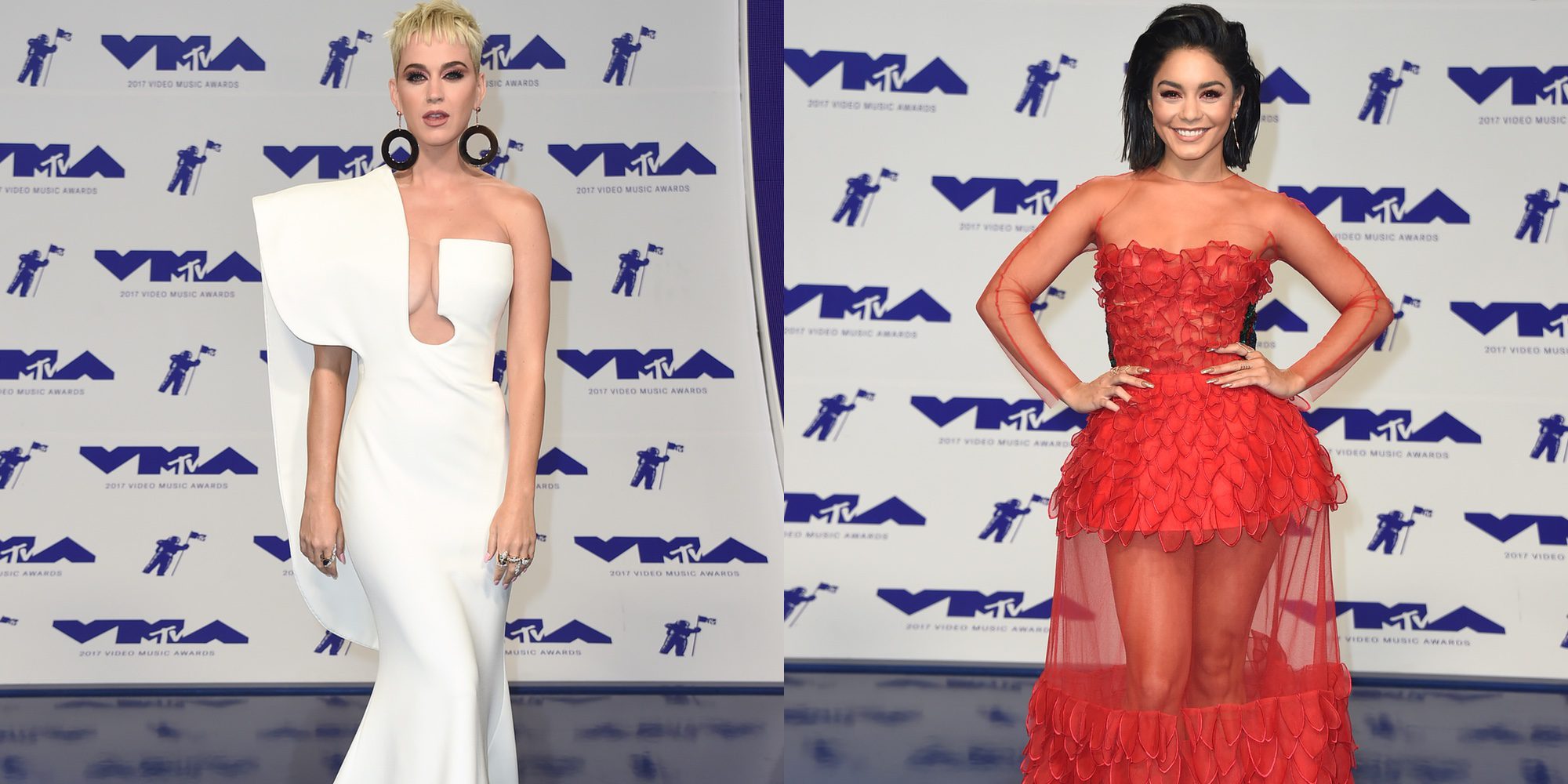 Katy Perry, Vanessa Hudgens, Nicki Minaj y Heidi Klum brillan en la alfombra roja de los MTV VMA 2017
