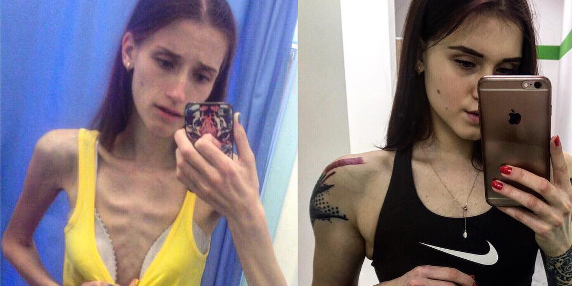 El increíble caso de Vera Schulz: superó la anorexia y ahora es instructora de fitness
