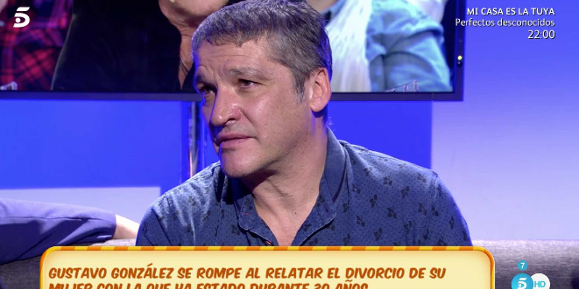 Gustavo González, hundido al hablar sobre su divorcio: "Mi hijo me dijo que era su  héroe y ahora no lo soy"