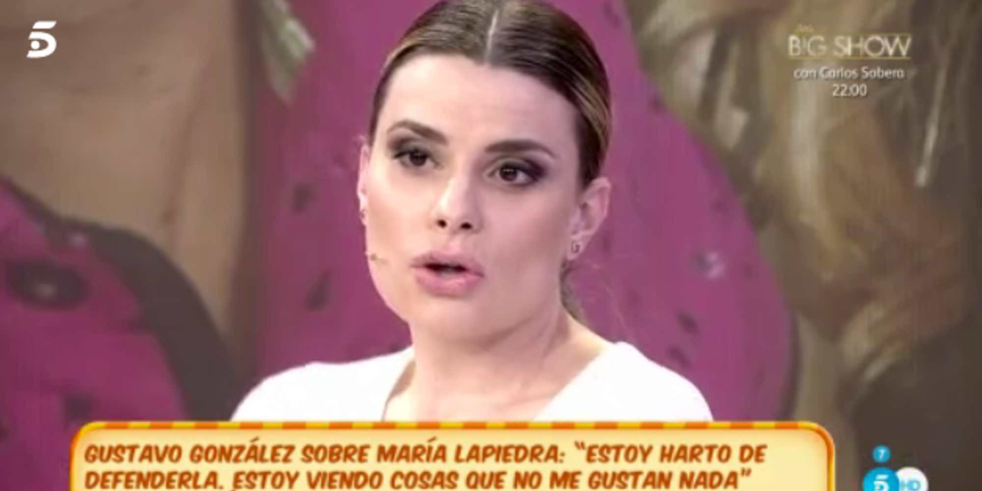 El cabreo de Gustavo González por la exclusiva de María Lapiedra: "No me siento ni protegido ni respetado"