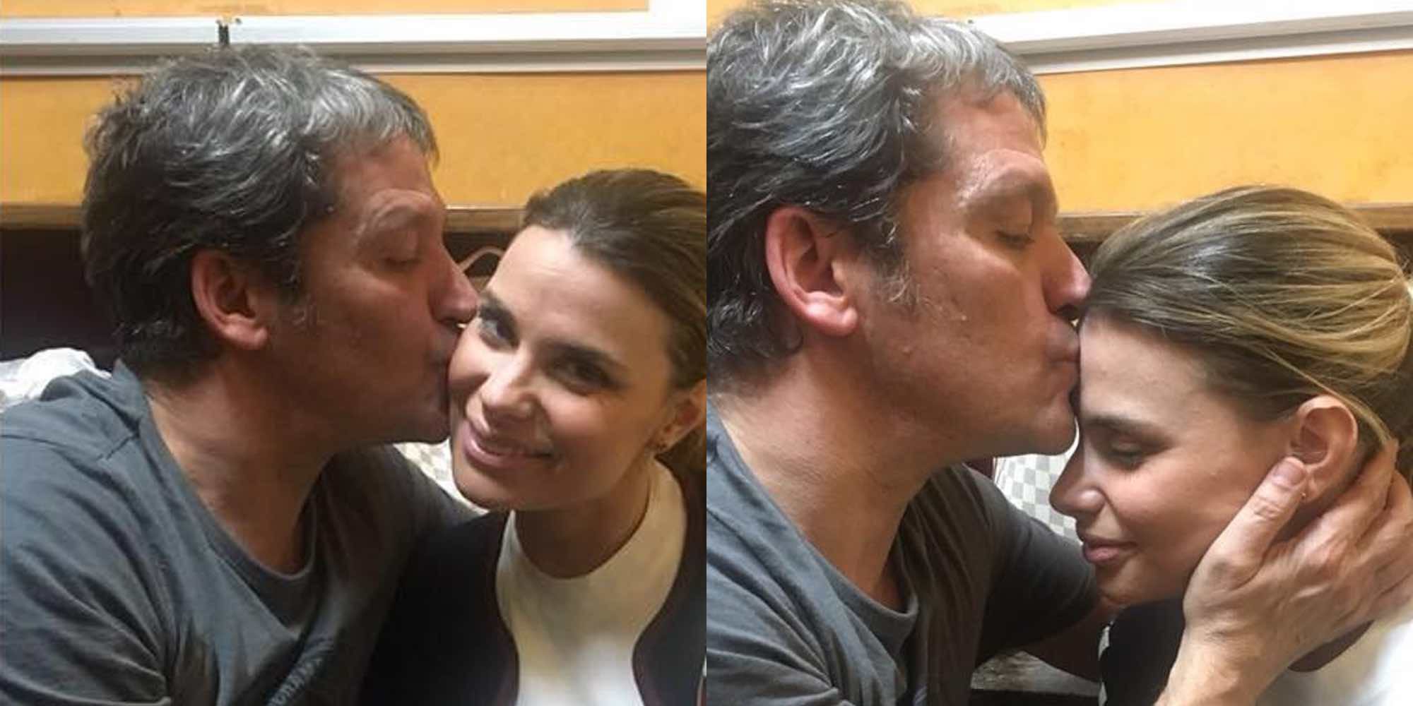Los primeros besos de Gustavo González y María Lapiedra en las redes sociales