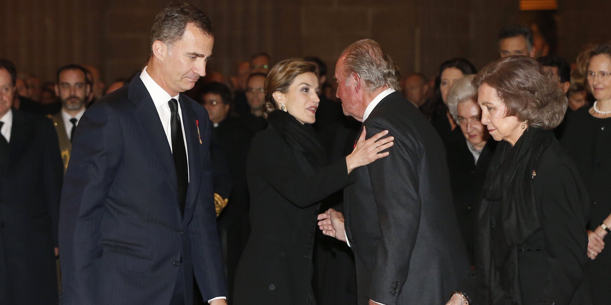 La tristeza de los Reyes Felipe y Letizia, Juan Carlos y Sofía por la muerte de Enrique de Dinamarca