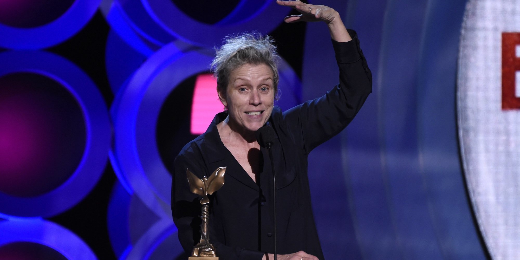 El polémico discurso de Frances McDormand en los Independent Spirit Awards